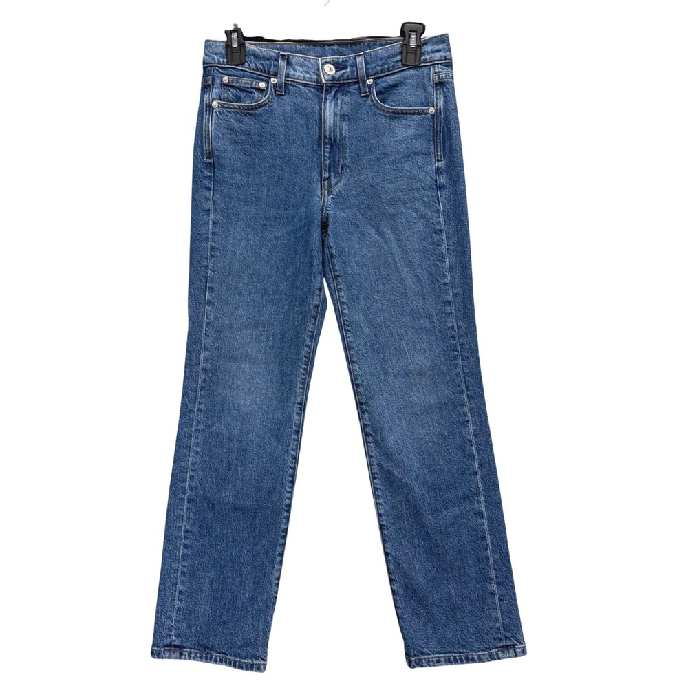 AYR Jeans Womens 27S The LaLa Straight Leg Stretch Blue Denim Made in LA